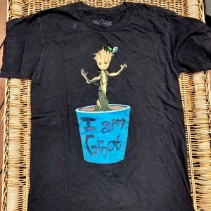Black “I am Groot” Graphic T-shirt
